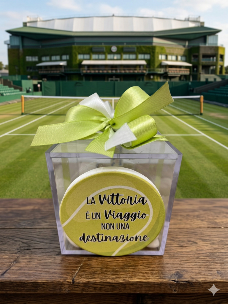 magnete tondo personalizzato a tema tennis