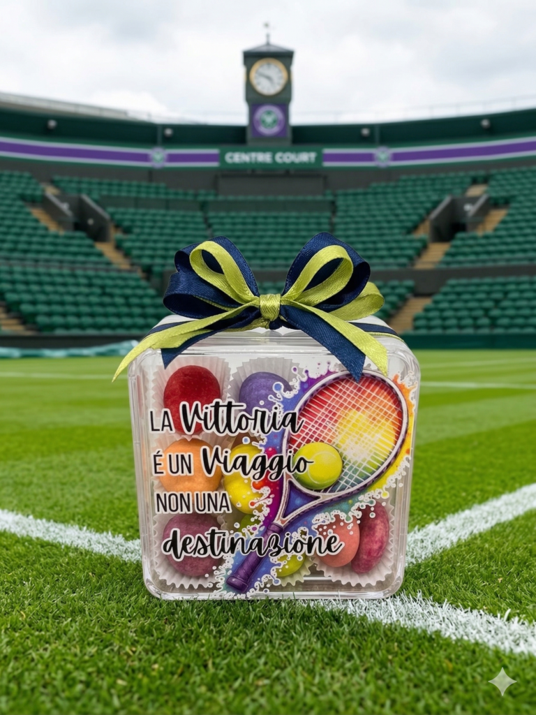 Scatolina in plexi personalizzata a tema tennis