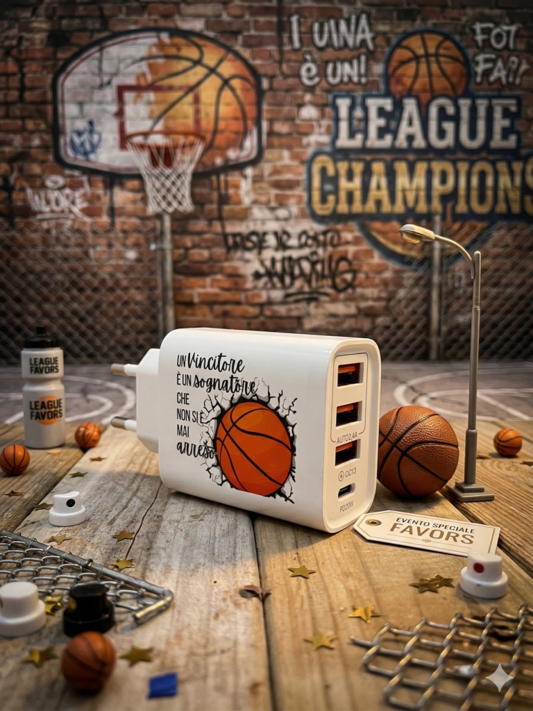 Presa usb personalizzato a tema basket