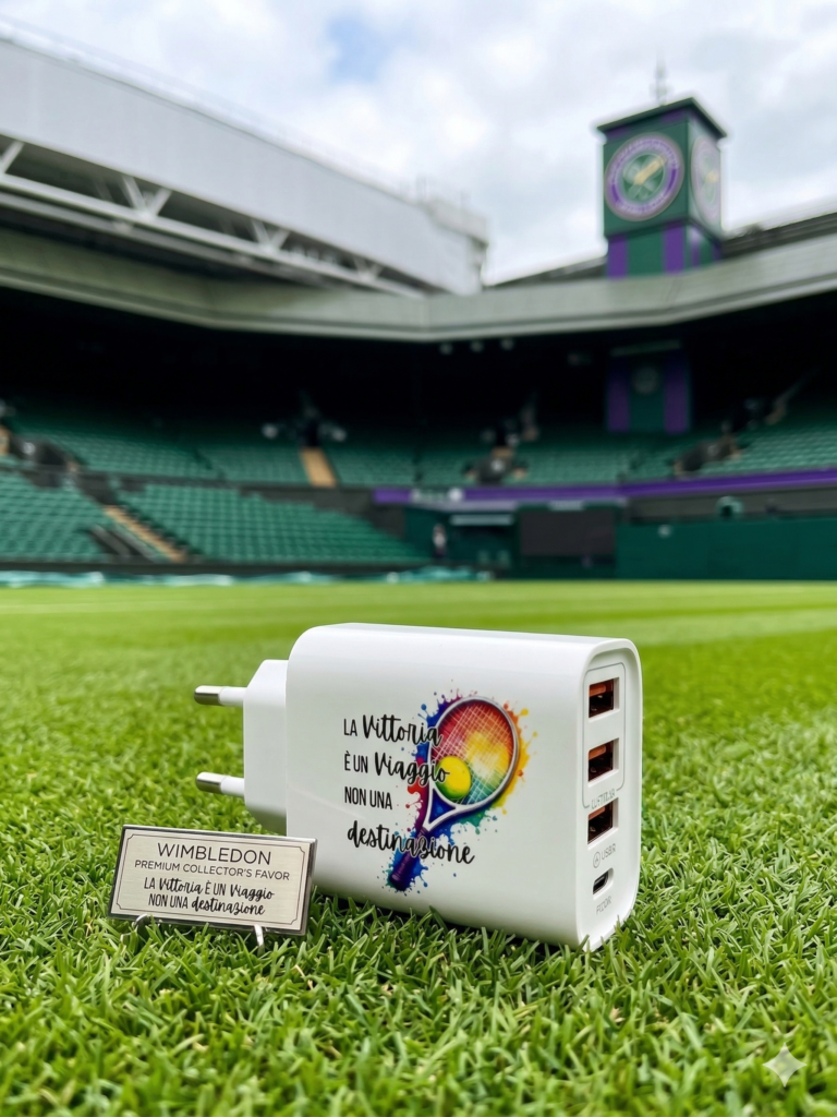 Presa usb personalizzata a tema tennis