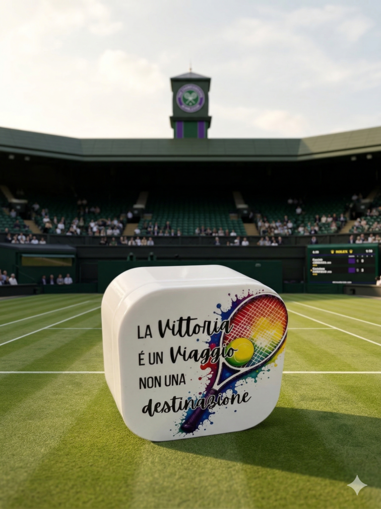 Scatolina portaconfetti personalizzata a tema tennis