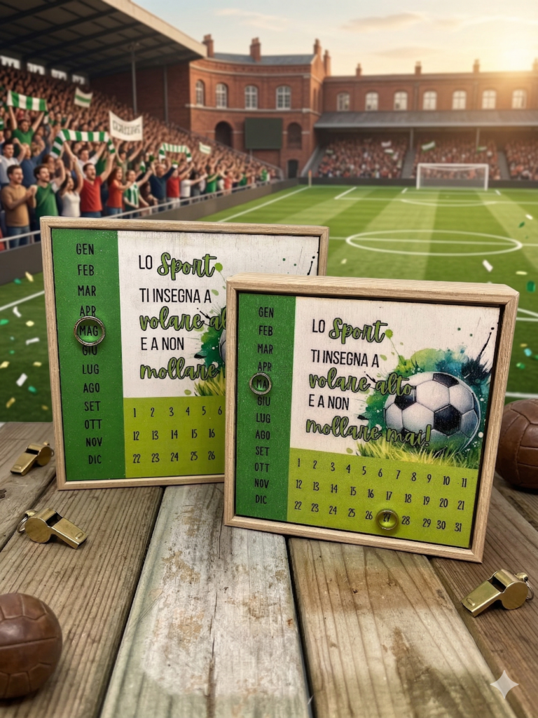 Calendario perpetuo personalizzato a tema calcio